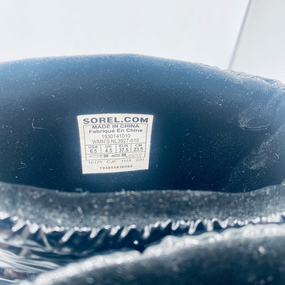 Sorel Black Joan of Arctic Next Lite Mid Puffy - Picture 6 of 10